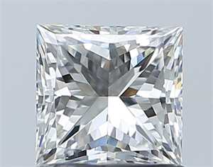 Picture of Natural Diamond 1.00 Carats, Princess with  Cut, I Color, VS1 Clarity and Certified by GIA