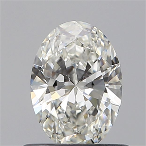 Picture of Natural Diamond 0.52 Carats, Oval with  Cut, H Color, VVS1 Clarity and Certified by GIA