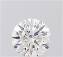 Lab Grown Diamond 1.04 Carats, Round with Ideal Cut, D Color, VVS1 Clarity and Certified by IGI