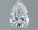 Natural Diamond 1.30 Carats, Pear with  Cut, F Color, VS2 Clarity and Certified by GIA