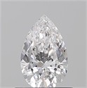 Diamante Natural 0.54 quilates, De pera , Color D, claridad VVS2 y certificado GIA
