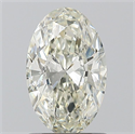 Natural Diamond 1.03 Carats, Oval with  Cut, I Color, VS2 Clarity and Certified by IGI