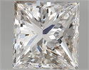 Natural Diamond 0.96 Carats, Princess with  Cut, G Color, VS2 Clarity and Certified by HRD