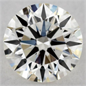 Natural Diamond 0.56 Carats, Round with Excellent Cut, J Color, VVS1 Clarity and Certified by GIA