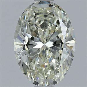 Picture of Natural Diamond 2.01 Carats, Oval with  Cut, L Color, SI2 Clarity and Certified by GIA