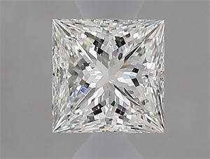 Picture of Natural Diamond 0.50 Carats, Princess with  Cut, G Color, VVS2 Clarity and Certified by IGI
