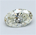 Diamante Natural 1.02 quilates, Ovalado , Color J, claridad I1 y certificado GIA