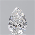 Natural Diamond 1.50 Carats, Pear with  Cut, D Color, SI2 Clarity and Certified by GIA
