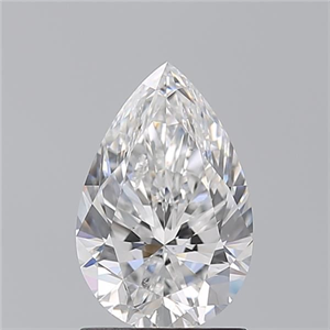 Picture of Natural Diamond 1.50 Carats, Pear with  Cut, D Color, SI2 Clarity and Certified by GIA