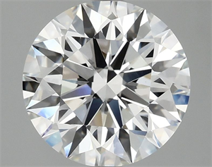 Picture of Lab Grown Diamond 3.08 Carats, Round with Excellent Cut, F Color, VVS2 Clarity and Certified by IGI