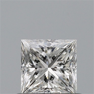 Picture of Natural Diamond 0.50 Carats, Princess with  Cut, G Color, SI1 Clarity and Certified by GIA