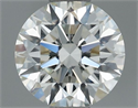 Natural Diamond 0.50 Carats, Round with Excellent Cut, H Color, VVS1 Clarity and Certified by IGI