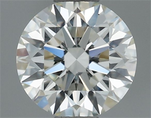 Picture of Natural Diamond 0.50 Carats, Round with Excellent Cut, H Color, VVS1 Clarity and Certified by IGI