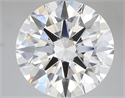Lab Grown Diamond 6.34 Carats, Round with Ideal Cut, E Color, VVS2 Clarity and Certified by IGI
