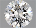 Natural Diamond 0.90 Carats, Round with Very Good Cut, F Color, SI1 Clarity and Certified by GIA