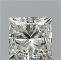 Natural Diamond 0.90 Carats, Princess with  Cut, I Color, VVS1 Clarity and Certified by GIA