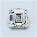 Natural Diamond 5.50 Carats, Asscher with  Cut, I Color, VS1 Clarity and Certified by GIA