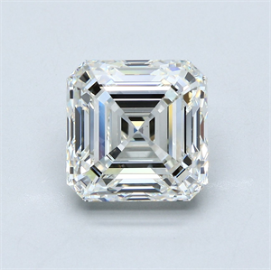 Picture of Natural Diamond 5.50 Carats, Asscher with  Cut, I Color, VS1 Clarity and Certified by GIA