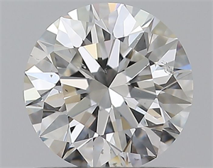 Picture of Natural Diamond 0.76 Carats, Round with Excellent Cut, G Color, SI1 Clarity and Certified by GIA