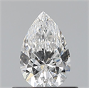 Natural Diamond 0.50 Carats, Pear with  Cut, E Color, VS1 Clarity and Certified by GIA