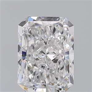 Picture of Natural Diamond 2.02 Carats, Radiant with  Cut, D Color, VVS2 Clarity and Certified by GIA