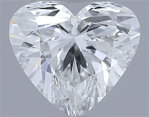 Picture of Natural Diamond 0.31 Carats, Heart with  Cut, E Color, VVS2 Clarity and Certified by GIA
