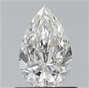 Natural Diamond 0.71 Carats, Pear with  Cut, H Color, VVS2 Clarity and Certified by GIA