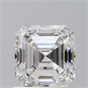 Natural Diamond 1.00 Carats, Asscher with  Cut, D Color, VS2 Clarity and Certified by GIA