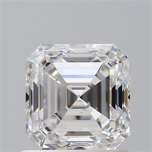 Picture of Natural Diamond 1.00 Carats, Asscher with  Cut, D Color, VS2 Clarity and Certified by GIA