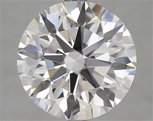 Picture of Lab Grown Diamond 3.46 Carats, Round with Excellent Cut, D Color, VVS2 Clarity and Certified by IGI