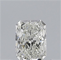 Natural Diamond 0.50 Carats, Radiant with  Cut, I Color, VVS1 Clarity and Certified by GIA