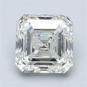 Picture of Natural Diamond 2.03 Carats, Asscher with  Cut, K Color, VVS2 Clarity and Certified by GIA