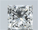 Natural Diamond 1.01 Carats, Princess with  Cut, I Color, VVS2 Clarity and Certified by GIA