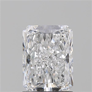 Picture of Natural Diamond 1.51 Carats, Radiant with  Cut, D Color, VS2 Clarity and Certified by GIA