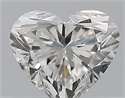 Natural Diamond 0.40 Carats, Heart with  Cut, E Color, SI1 Clarity and Certified by GIA