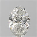 Natural Diamond 2.51 Carats, Oval with  Cut, H Color, SI2 Clarity and Certified by GIA