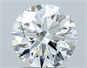 Diamante Natural 1.57 quilates, Redondo , Color F, claridad VVS2 y certificado GIA