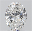 Natural Diamond 1.30 Carats, Oval with  Cut, E Color, SI2 Clarity and Certified by GIA