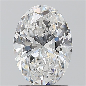 Picture of Natural Diamond 1.30 Carats, Oval with  Cut, E Color, SI2 Clarity and Certified by GIA