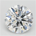 Lab Grown Diamond 1.79 Carats, Round with Ideal Cut, D Color, VVS1 Clarity and Certified by IGI