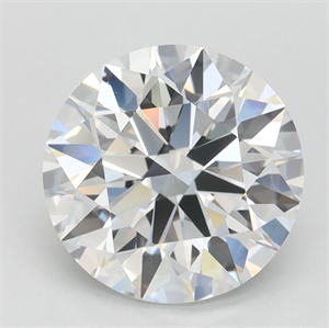 Picture of Lab Grown Diamond 1.79 Carats, Round with Ideal Cut, D Color, VVS1 Clarity and Certified by IGI