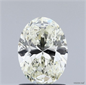 Natural Diamond 1.21 Carats, Oval with  Cut, K Color, VS2 Clarity and Certified by IGI