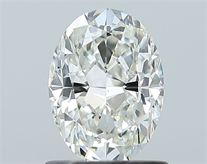 Picture of Natural Diamond 1.01 Carats, Oval with  Cut, H Color, SI1 Clarity and Certified by GIA