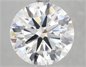 Lab Grown Diamond 5.01 Carats, Round with Ideal Cut, E Color, VVS2 Clarity and Certified by IGI