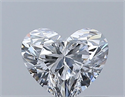Natural Diamond 0.43 Carats, Heart with  Cut, D Color, VS1 Clarity and Certified by GIA