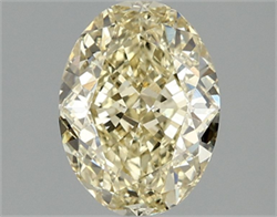 Picture of Lab Grown Diamond 2.09 Carats, Oval with  Cut, Fancy Intense Yellow Color, VS1 Clarity and Certified by IGI