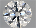Natural Diamond 0.40 Carats, Round with Excellent Cut, H Color, SI2 Clarity and Certified by GIA