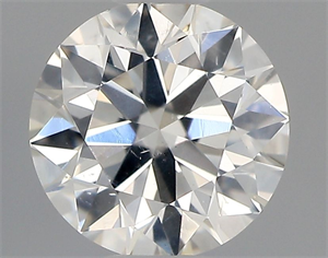 Picture of Natural Diamond 0.40 Carats, Round with Excellent Cut, H Color, SI2 Clarity and Certified by GIA