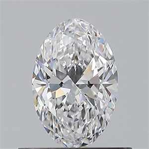 Picture of Natural Diamond 0.50 Carats, Oval with  Cut, D Color, VVS2 Clarity and Certified by GIA