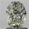 Natural Diamond 1.03 Carats, Oval with  Cut, L Color, VVS1 Clarity and Certified by GIA